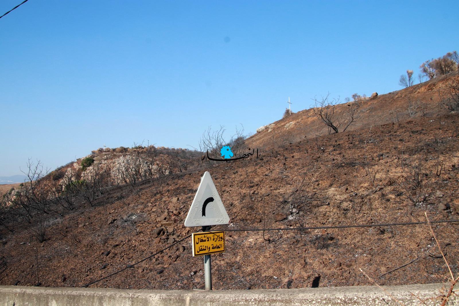 بالصور- إسرائيل تتبع سياسة الأرض المحروقة جنوبا... تضرر 1700 هكتار من الأراضي بالفوسفور